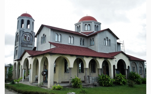 ΠΡΟΟΔΟΣ ΤΩΝ ΕΡΓΑΣΙΩΝ ΣΤΟΝ ΑΝΑΓΕΙΡΟΜΕΝΟ Ι.ΕΝΟΡΙΑΚΟ ΝΑΟ ΑΓ.ΦΩΤΕΙΝΗΣ POINTE-NOIRE