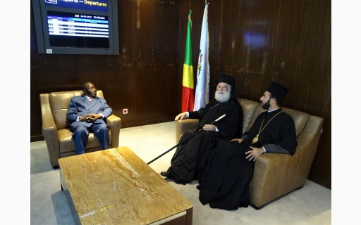 ΠΕΡΑΤΩΣΗ ΤΗΣ ΕΠΙΣΚΕΨΕΩΣ ΤΟΥ ΠΑΤΡΙΑΡΧΟΥ ΑΛΕΞΑΝΔΡΕΑΙΣ  ΣΤΗΝ Ι.ΜΗΤΡΟΠΟΛΗ ΜΠΡΑΖΑΒΙΛ