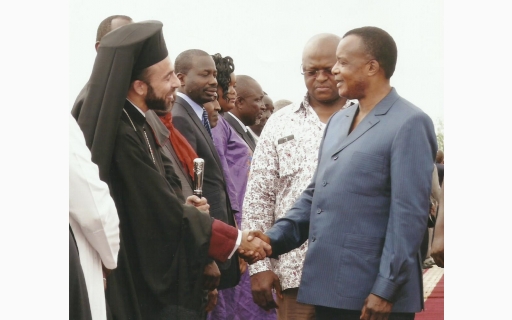 ΣΥΝΑΝΤΗΣΗ ΤΟΥ ΕΠΙΣΚΟΠΟΥ ΜΠΡΑΖΑΒΙΛ ΜΕ ΤΟΝ ΠΡΟΕΔΡΟ ΤΗΣ ΔΗΜΟΚΡΑΤΙΑΣ